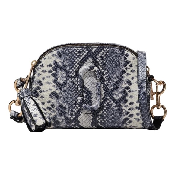 Marc Jacobs Handbags - Marc Jacobs E-Shutter Snake Embossed Leather Crossbody Bag